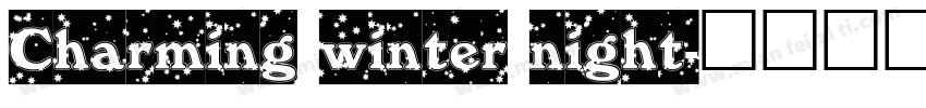Charming winter night字体转换
